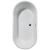 60 in. x 30 in. Freestanding Tub with Center Drain