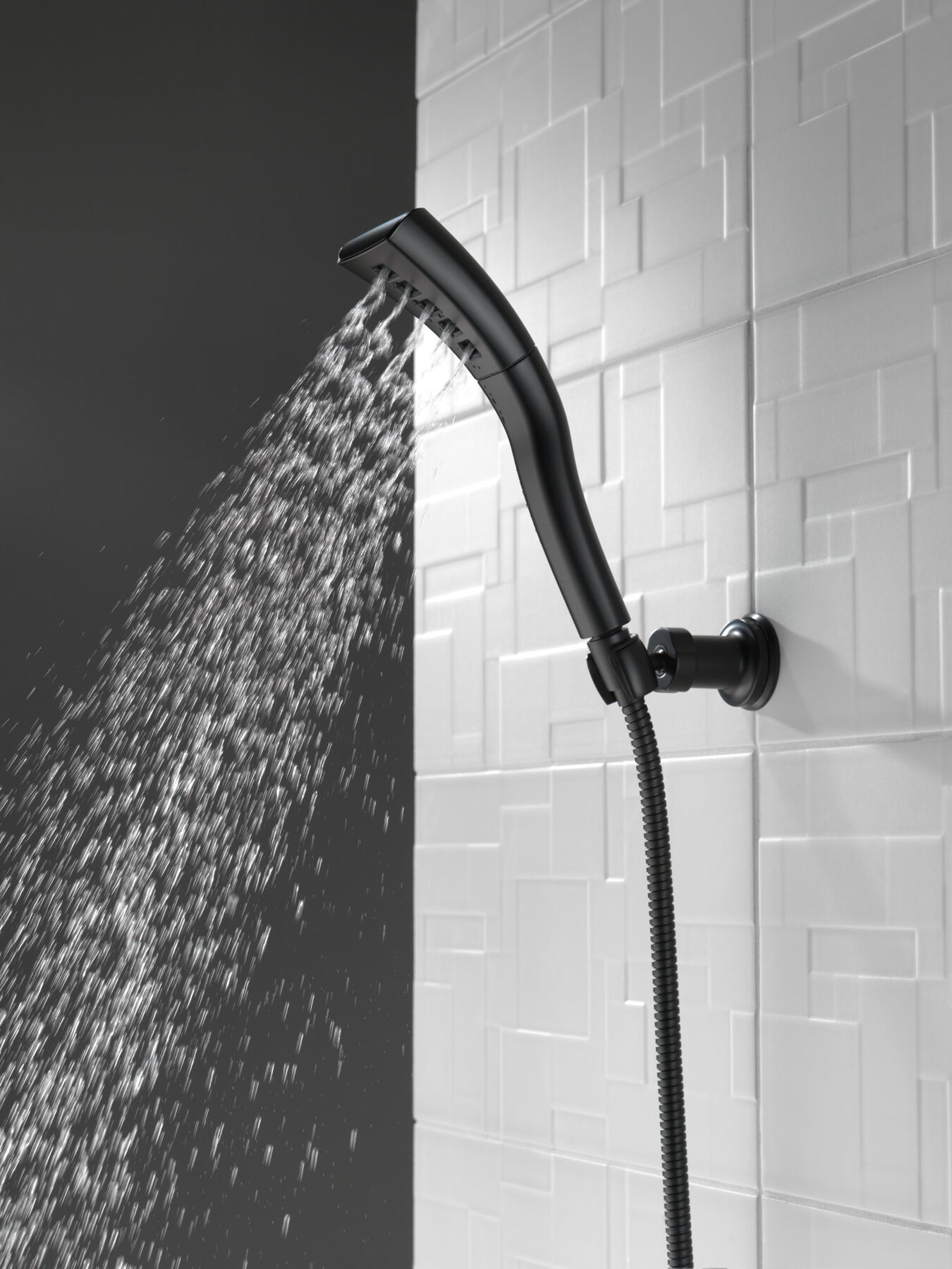 H<sub>2</sub>Okinetic&reg; Single-Setting Adjustable Wall Mount Hand Shower (Recertified)