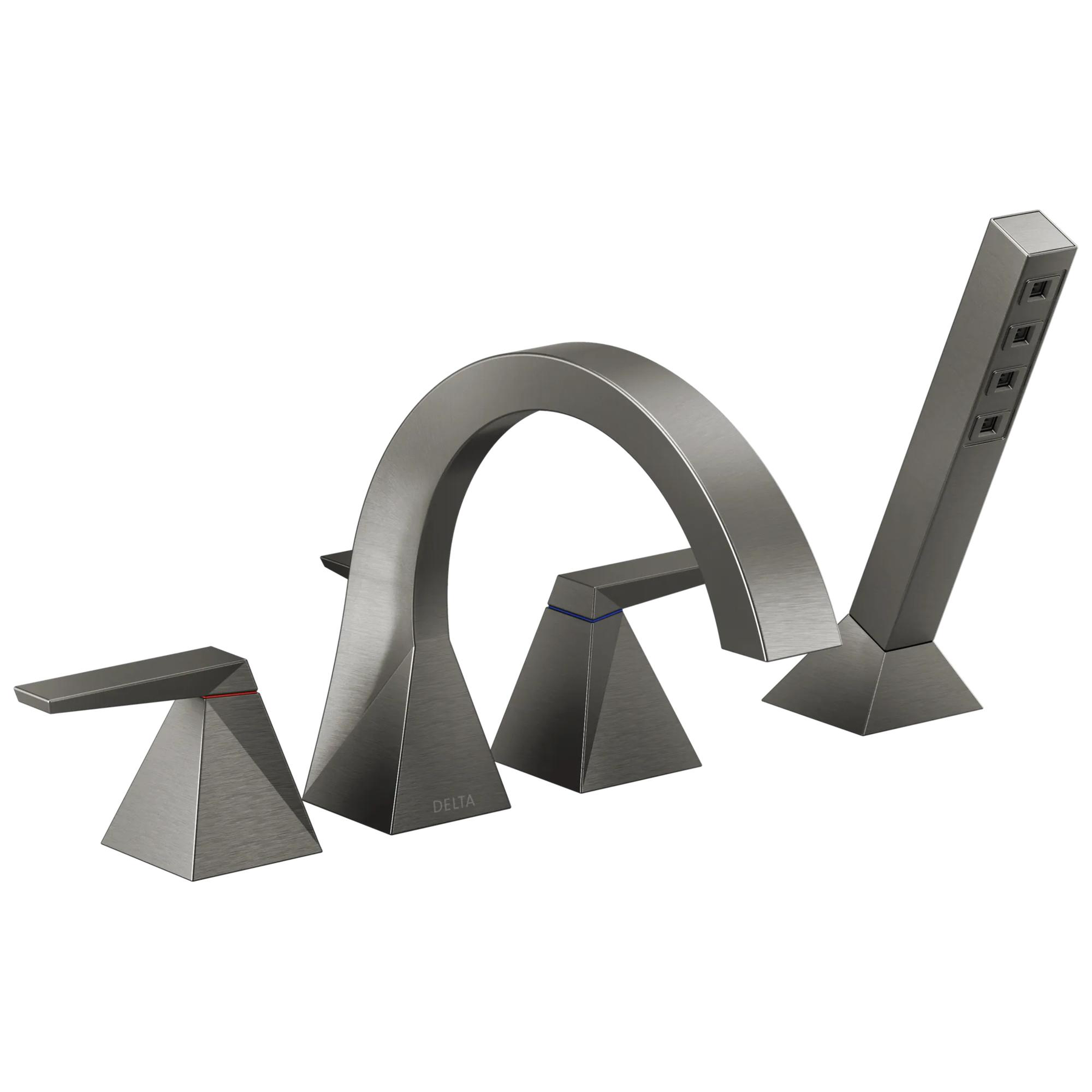 Two-Handle Roman Tub Trim with Hand Shower