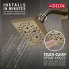 H<sub>2</sub>Okinetic&reg; 5-Setting Angular Modern Raincan Shower Head