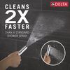 Two Handle Wall Mount Tub Filler Trim with Hand Shower