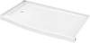 60 x 32" Curved Alcove Shower Base with Left Drain