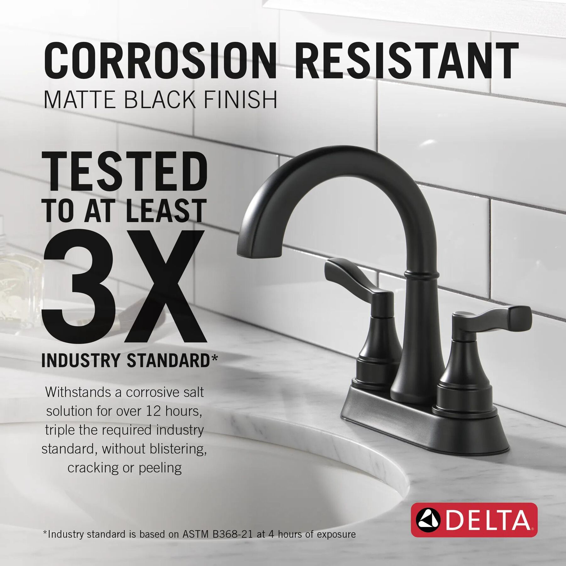 Two Handle Centerset Bathroom Faucet (Recertified)