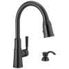 Single Handle Pull-Down Kitchen Faucet with Soap Dispenser and ShieldSpray&reg; Technology (Recertified)