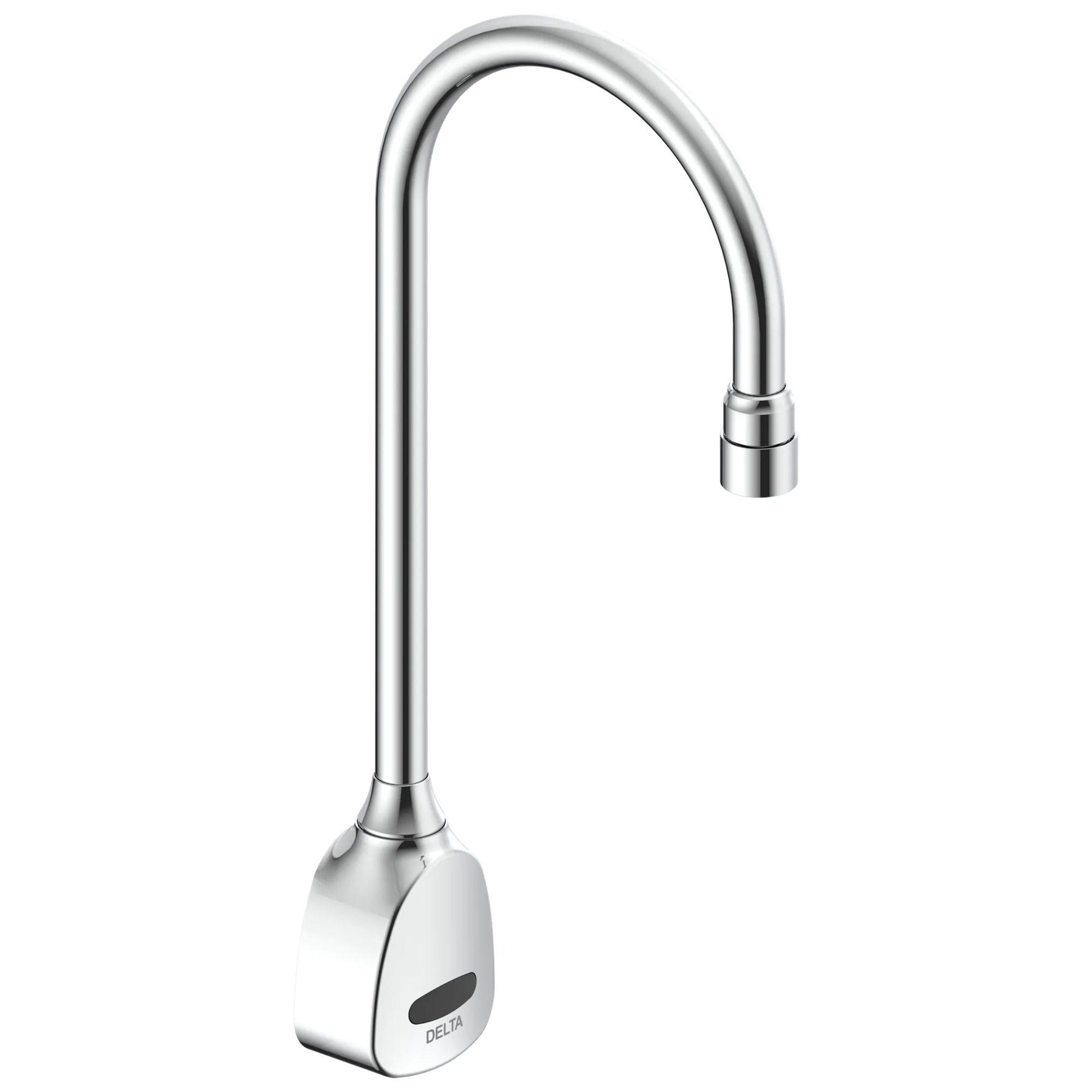 Hardwire Electronic Wallmount Basin Faucet with Gooseneck Spout