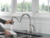 Single Handle Pull-Down Kitchen Faucet with Soap Dispenser