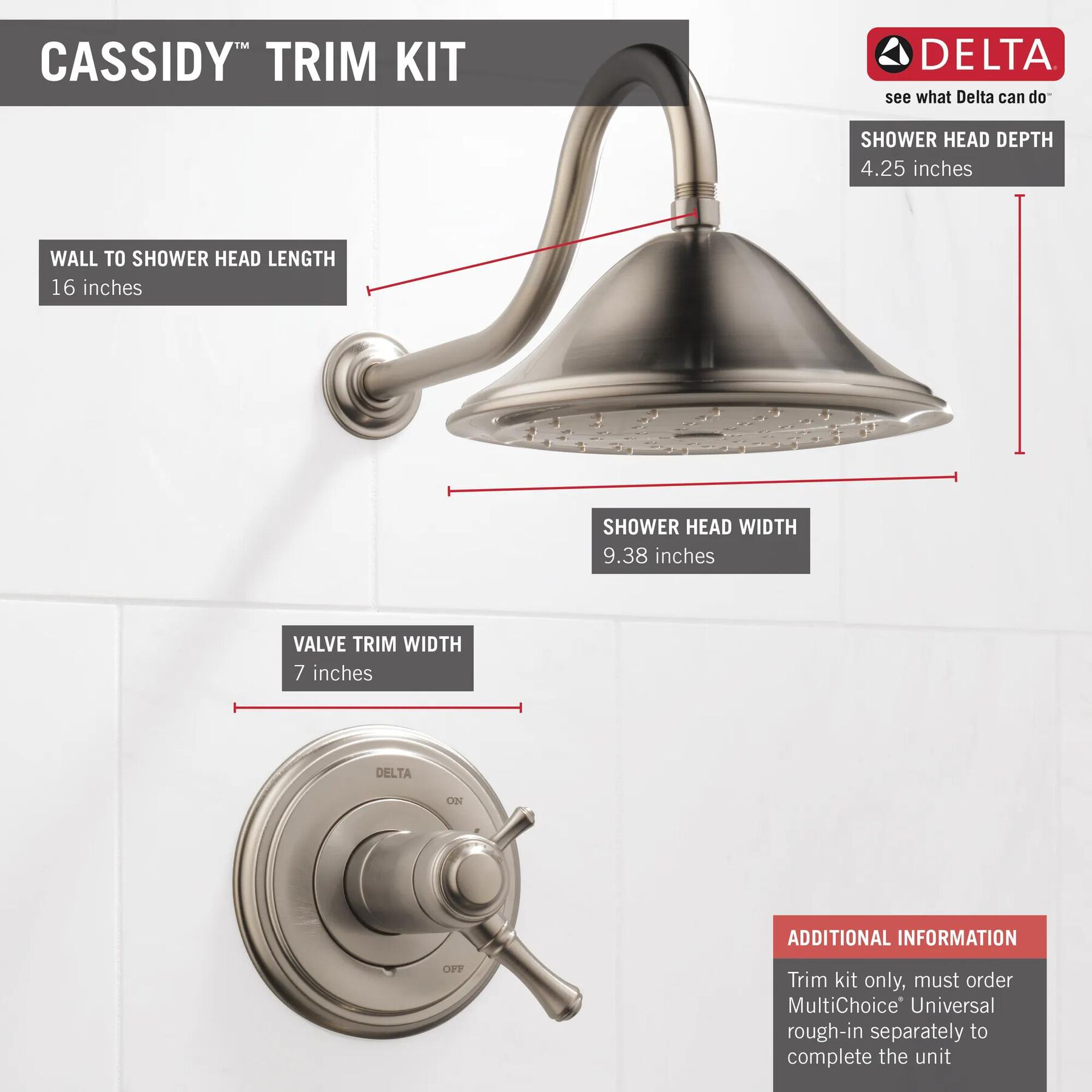 Thermostatic H2O Shower Trim 17T (Recertified)
