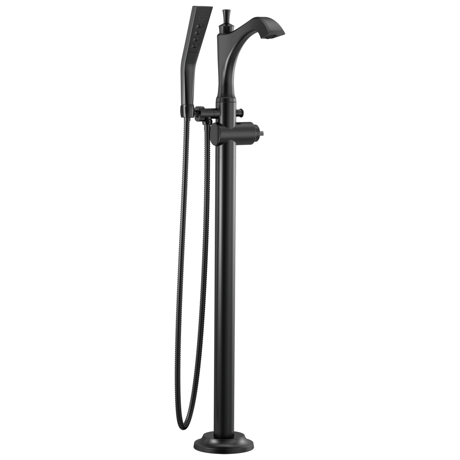 Single Handle Floor Mount Tub Filler Trim - Less Handle