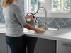 Single Handle Pull-Down Kitchen Faucet with Soap Dispenser and ShieldSpray (Recertified)