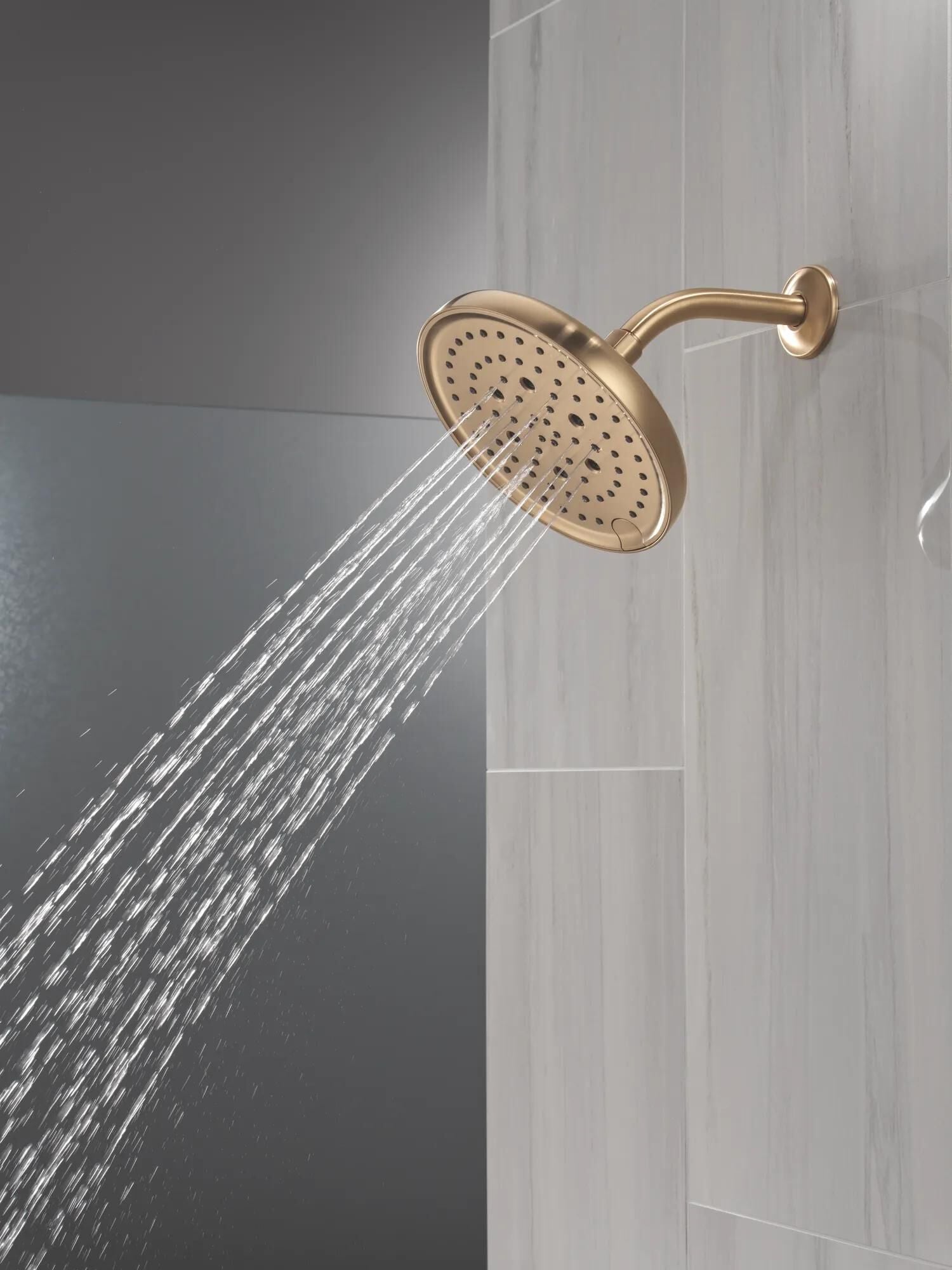 H2Okinetic® 6-Setting 8-inch Raincan Shower Head in Lumicoat