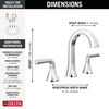 Two Handle Widespread Bathroom Faucet