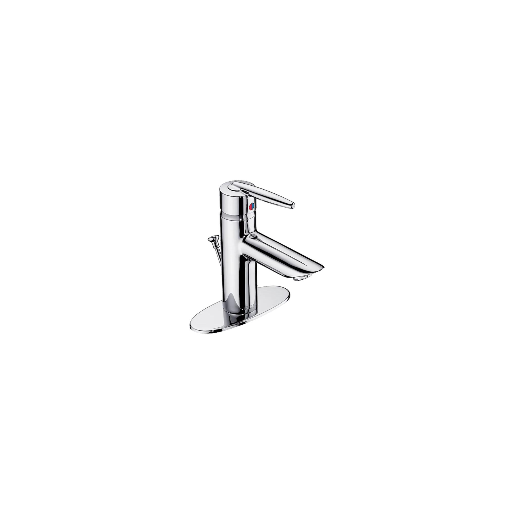 Single Hole Bathroom - Joystick Handle - 4" Plate Includes Pop-Up Ceramic Valve System