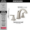 Two Handle Widespread Bathroom Faucet