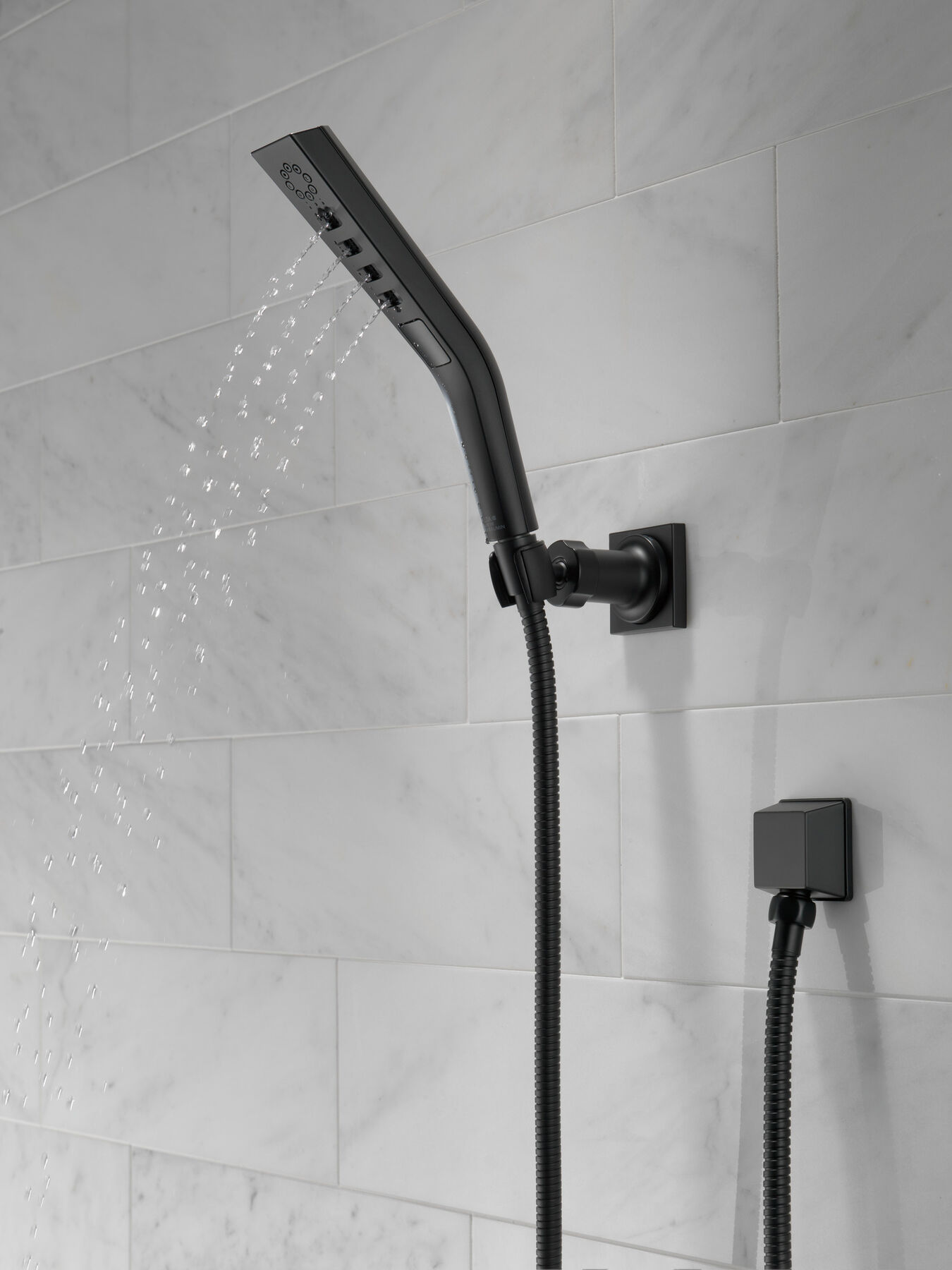 H<sub>2</sub>Okinetic&reg; 3-Setting Wall Mount Hand Shower