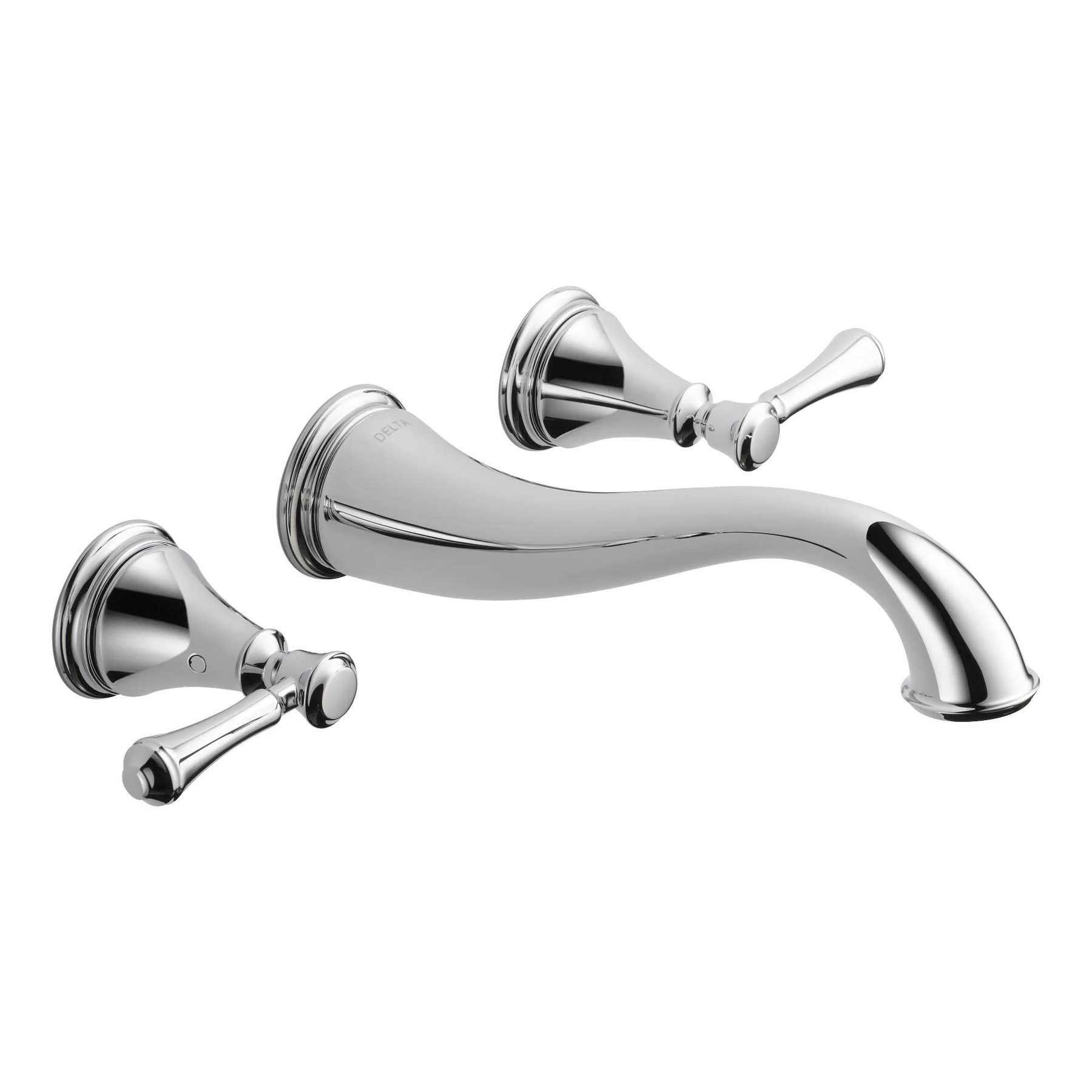 Two Handle Wall Mount Bathroom Faucet