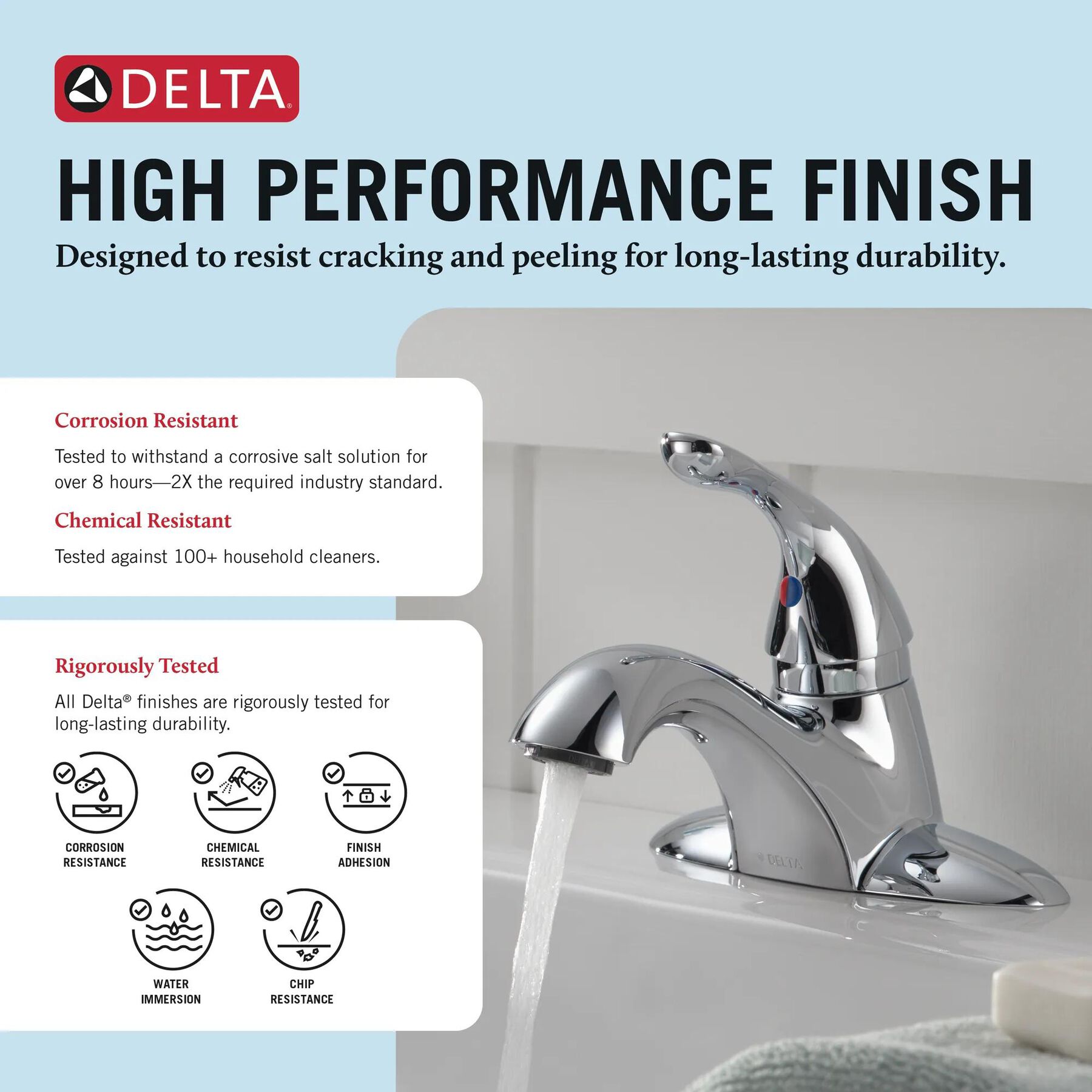 Single Handle Centerset Bathroom Faucet