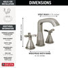 Two Handle Widespread Bathroom Faucet