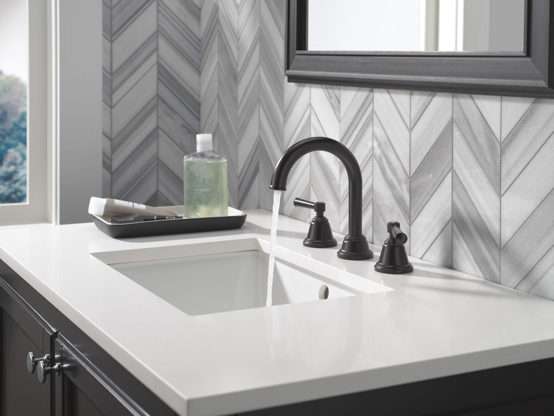 Two Handle Widespread Bathroom Faucet