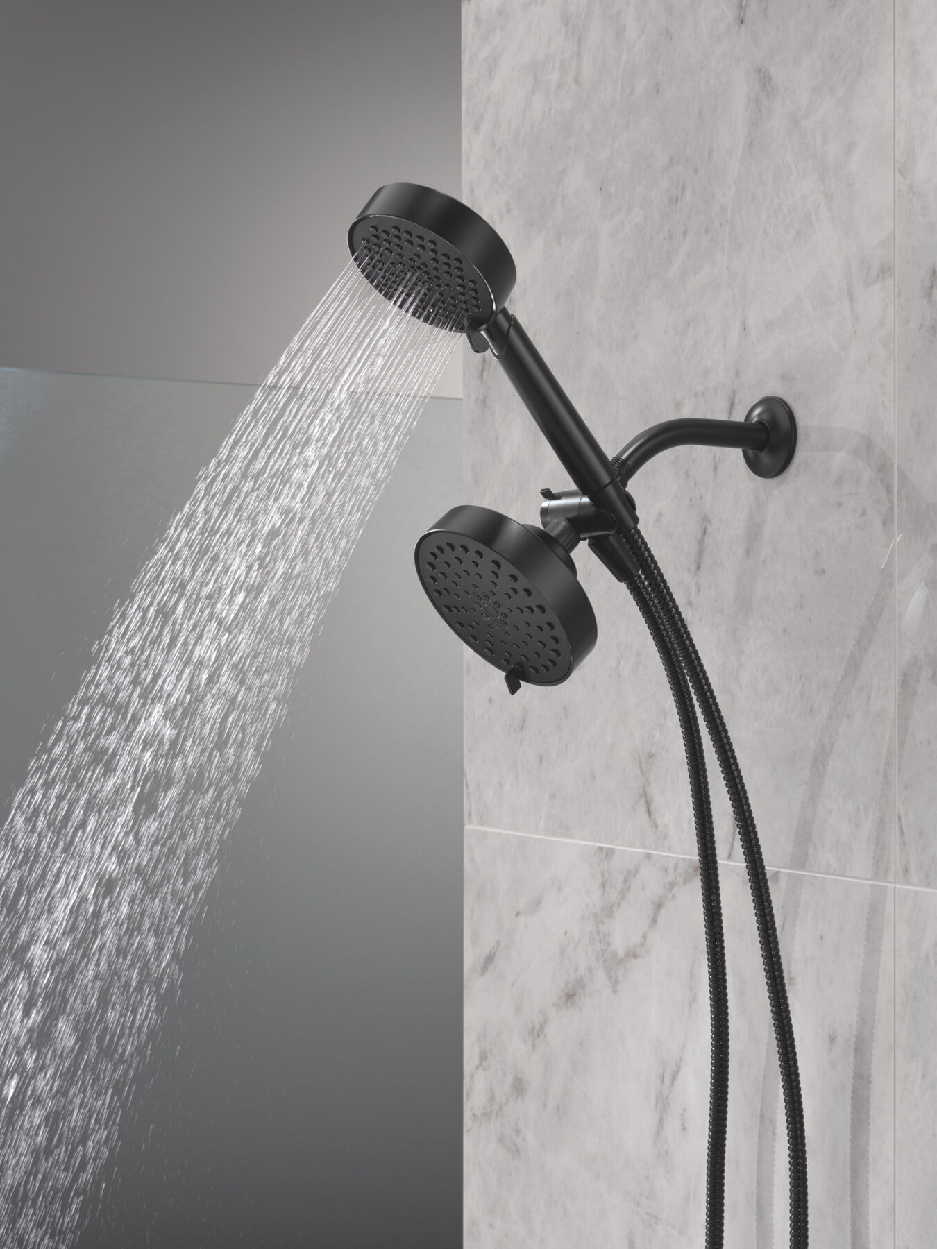 5-Setting Two-in-One Combination Shower with Additional Mount