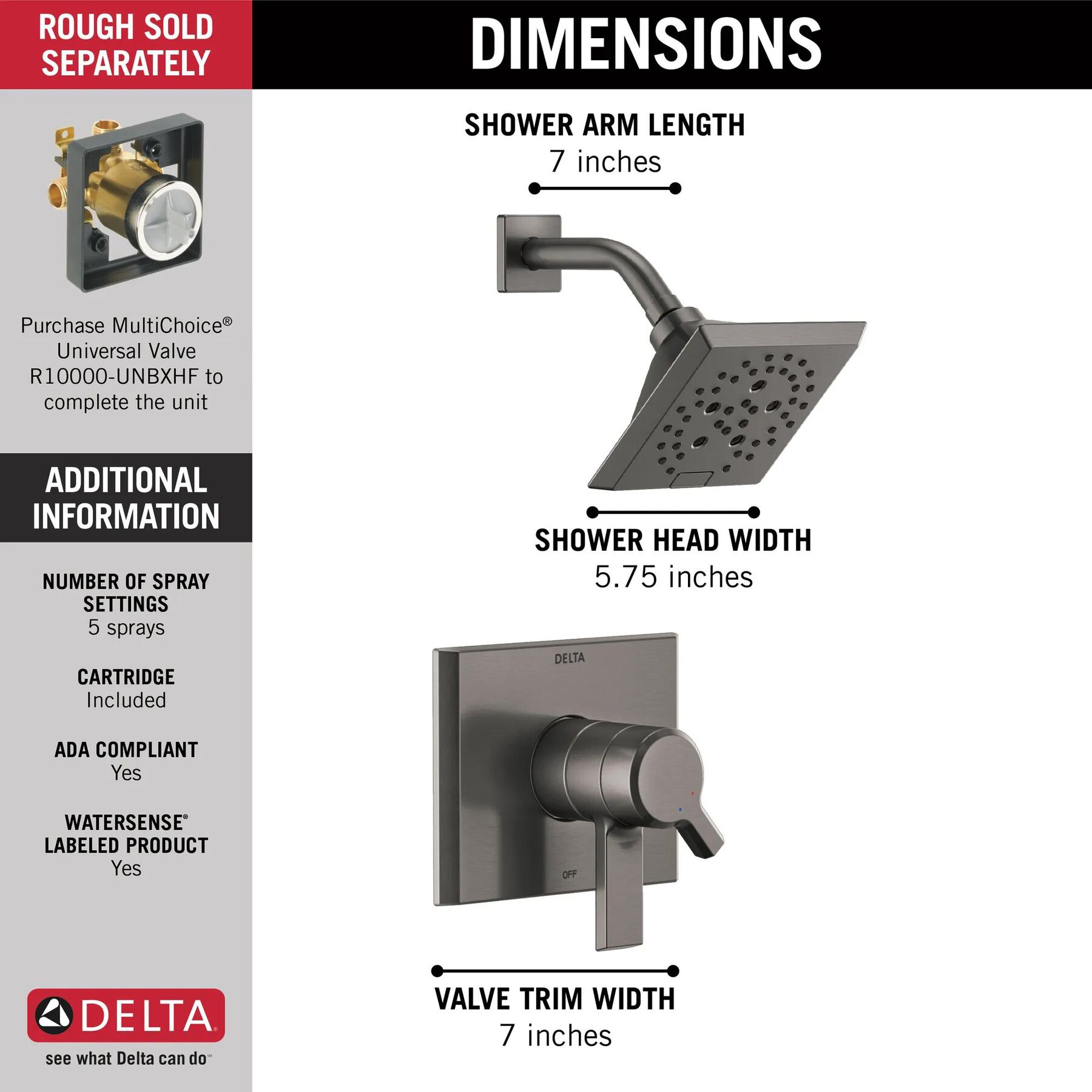 Monitor&reg; 17 Series H2Okinetic&reg; Shower Trim