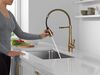 Single-Handle Pull-Down Spring Kitchen Faucet