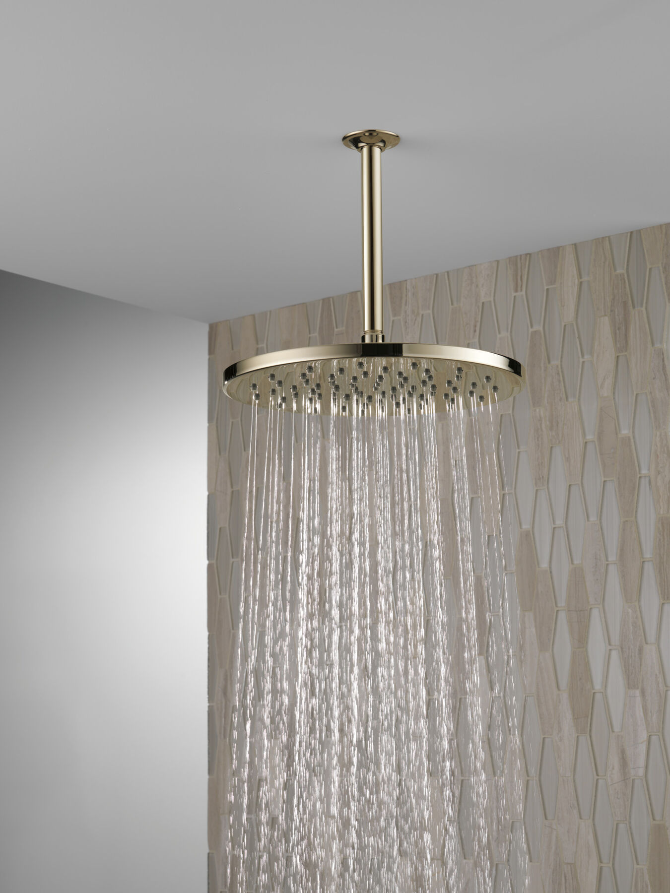 Single-Setting Metal Raincan Shower Head