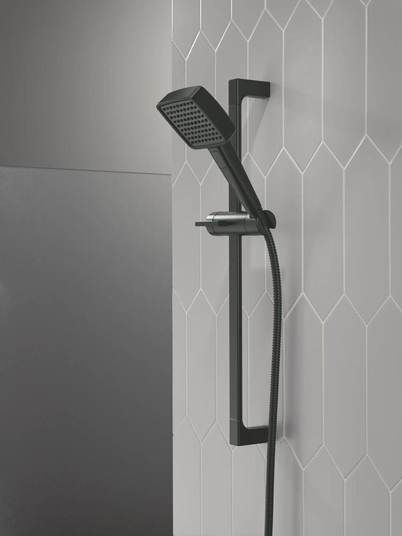 4-Setting Hand Shower with Slide Bar featuring FeatherRain&trade; Spray