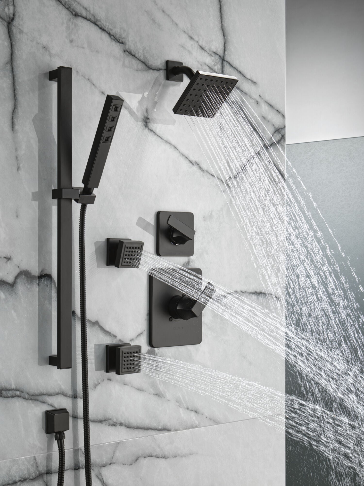 6-Setting 3-Port Diverter Trim in Matte Black T11937-BL | Delta Faucet