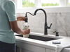 Single Handle Kitchen Pull-Down Faucet w/ Soap Dispenser