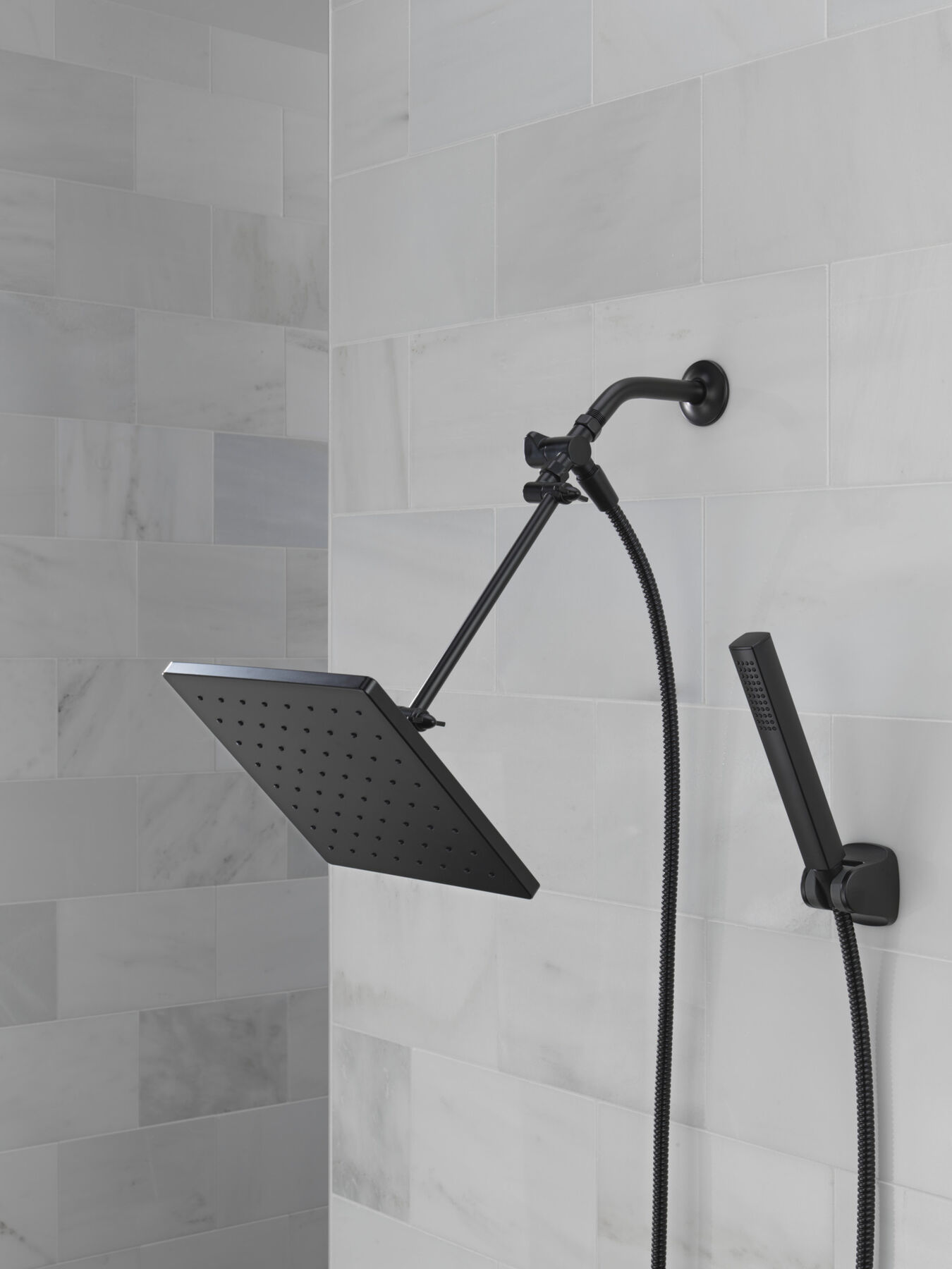 10 inch Raincan Shower Head & Hand Held Combo with Adjustable Extension Arm