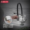 Single Handle Exposed Hose Kitchen Faucet with Touch2O Technology