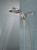 HydroRain&reg; H<sub>2</sub>Okinetic&reg; 5-Setting Two-in-One Shower Head (Recertified)