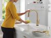 Touch2O with Touchless and VoiceIQ&reg; Technology Single Handle Pull-Down Kitchen Faucet with Soap Dispenser