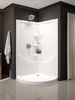 38'' Direct-to-Stud Corner Shower Wall Set