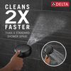 7-Setting Slide Bar Hand Shower with Cleaning Spray (Recertified)