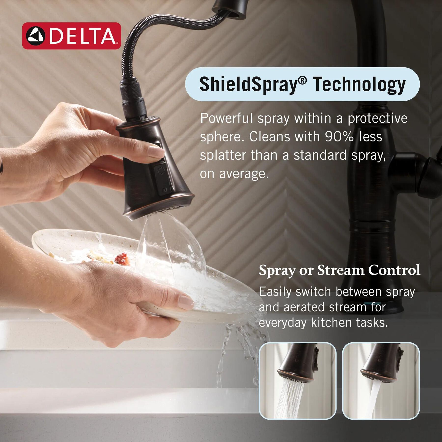 Single Handle Pull-Down Kitchen Faucet with ShieldSpray&reg; Technology