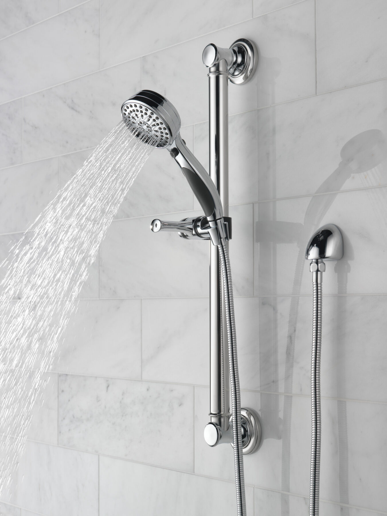 ActivTouch&reg; 9-Setting Hand Shower with Traditional Slide Bar / Grab Bar