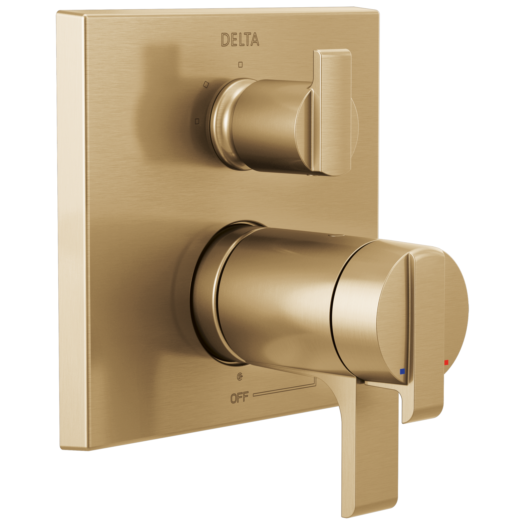 Angular Modern TempAssure&reg; 17T Series Valve Trim with 3-Setting Integrated Diverter (Recertified)