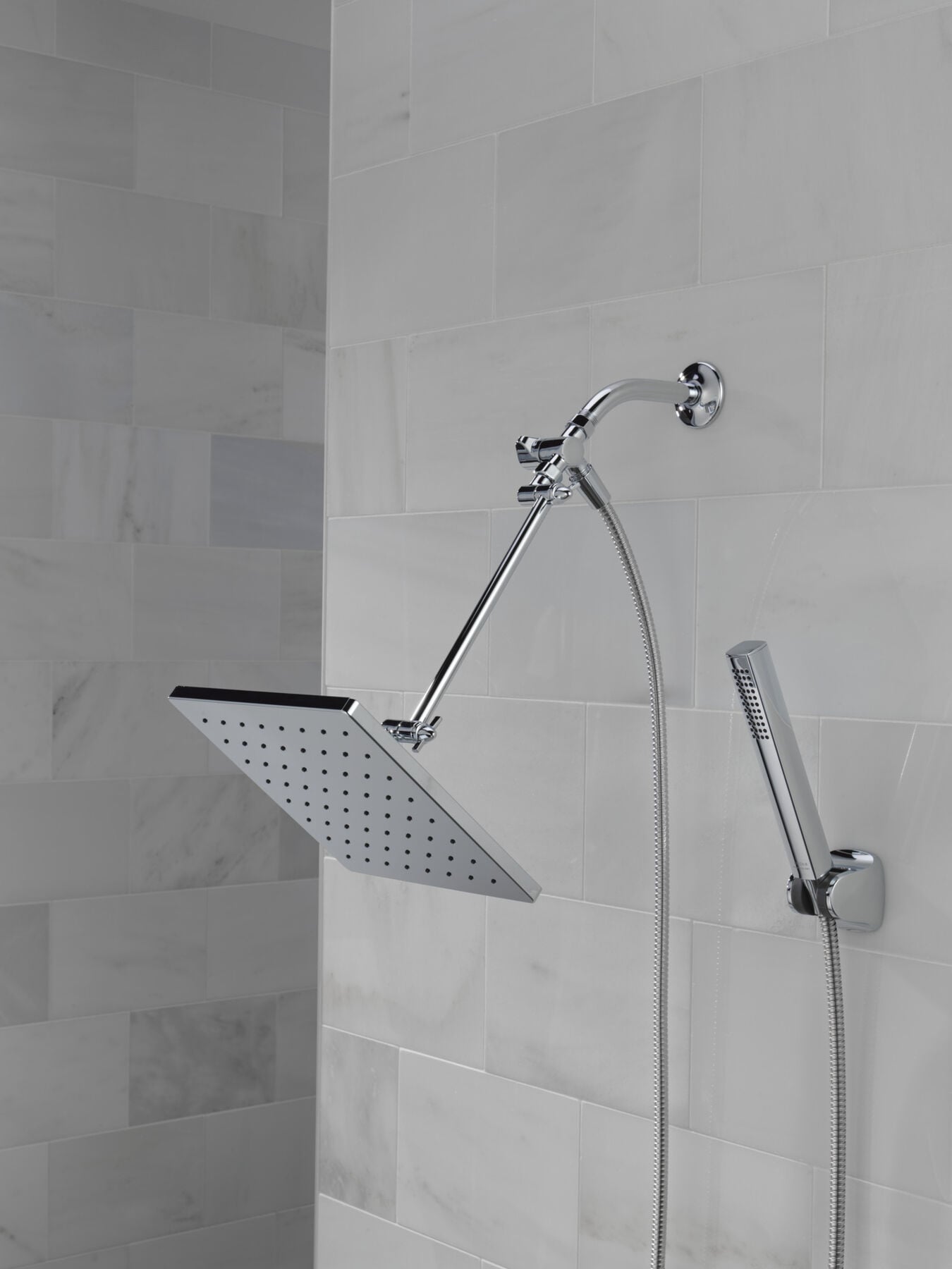 10 inch Raincan Shower Head & Hand Held Combo with Adjustable Extension Arm