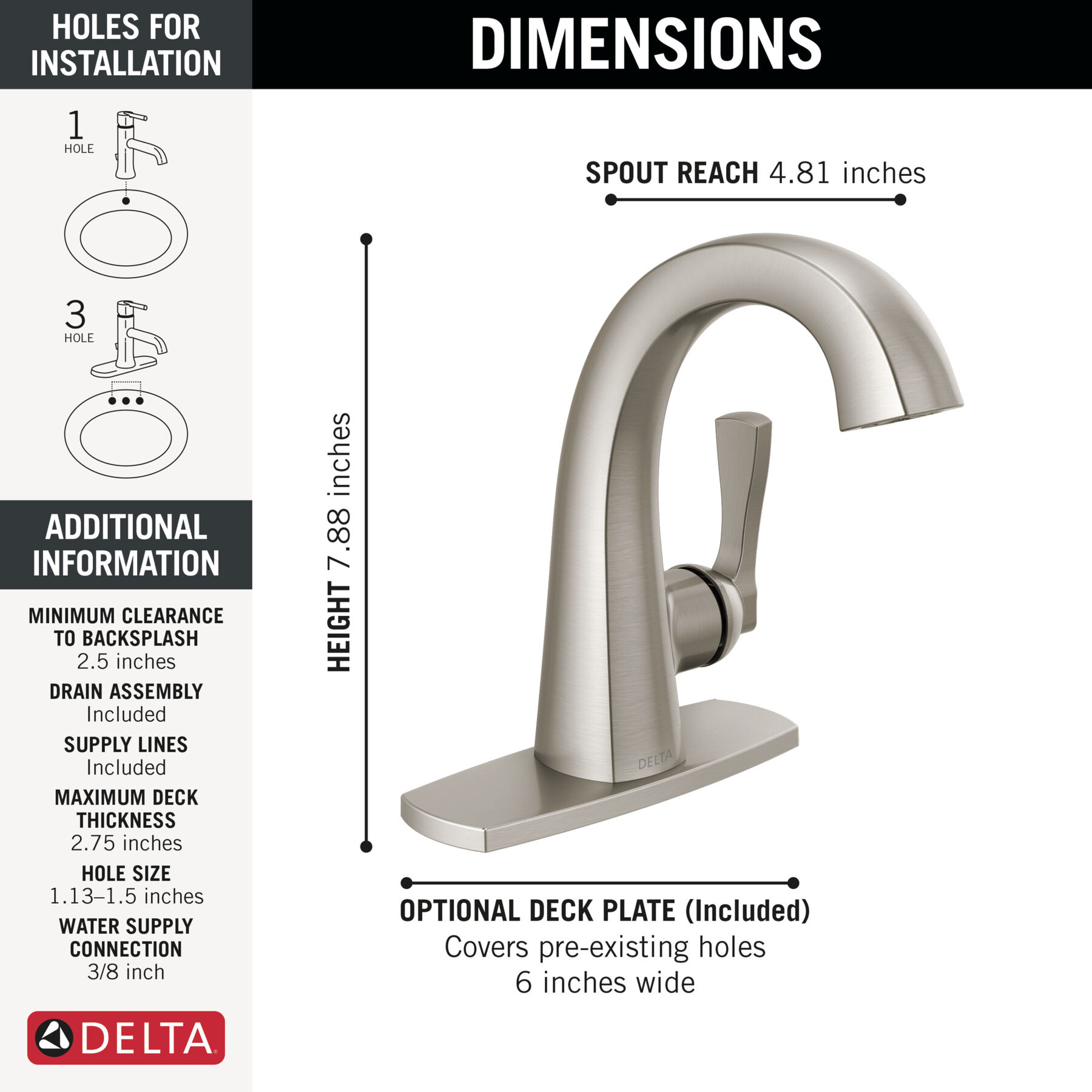 Single Handle Bathroom Faucet