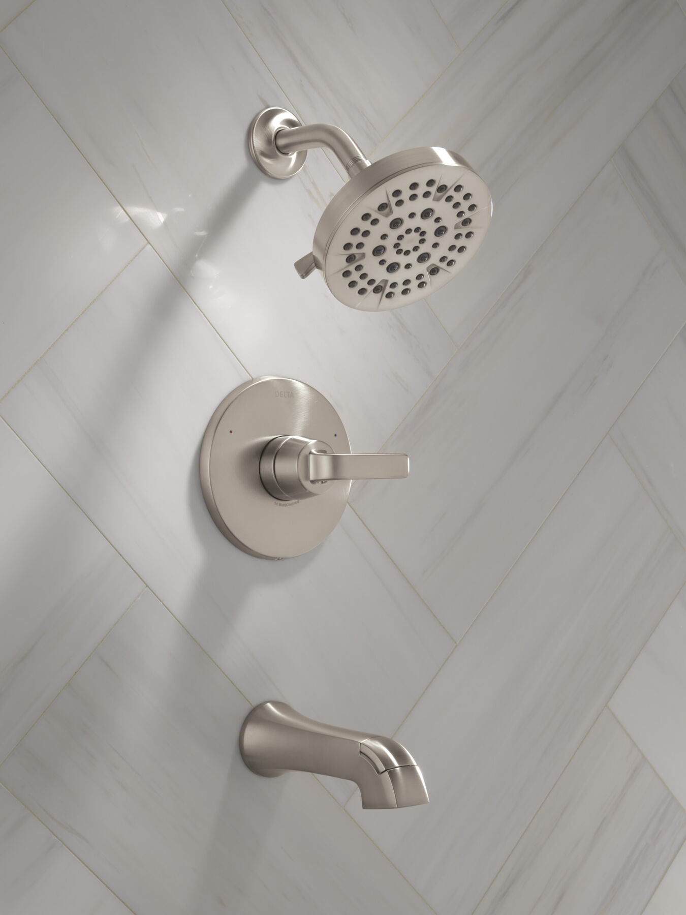 Widespread Lavatory Faucet with 14 Series Tub Shower Trim and Bathroom Accessories Bundle