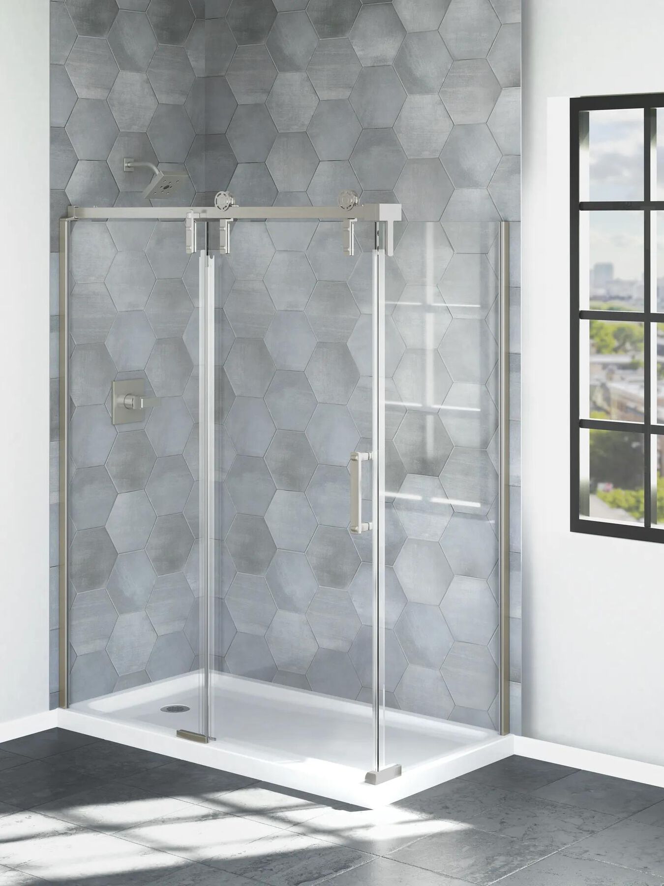 60x32 Corner Shower Bundle - Left