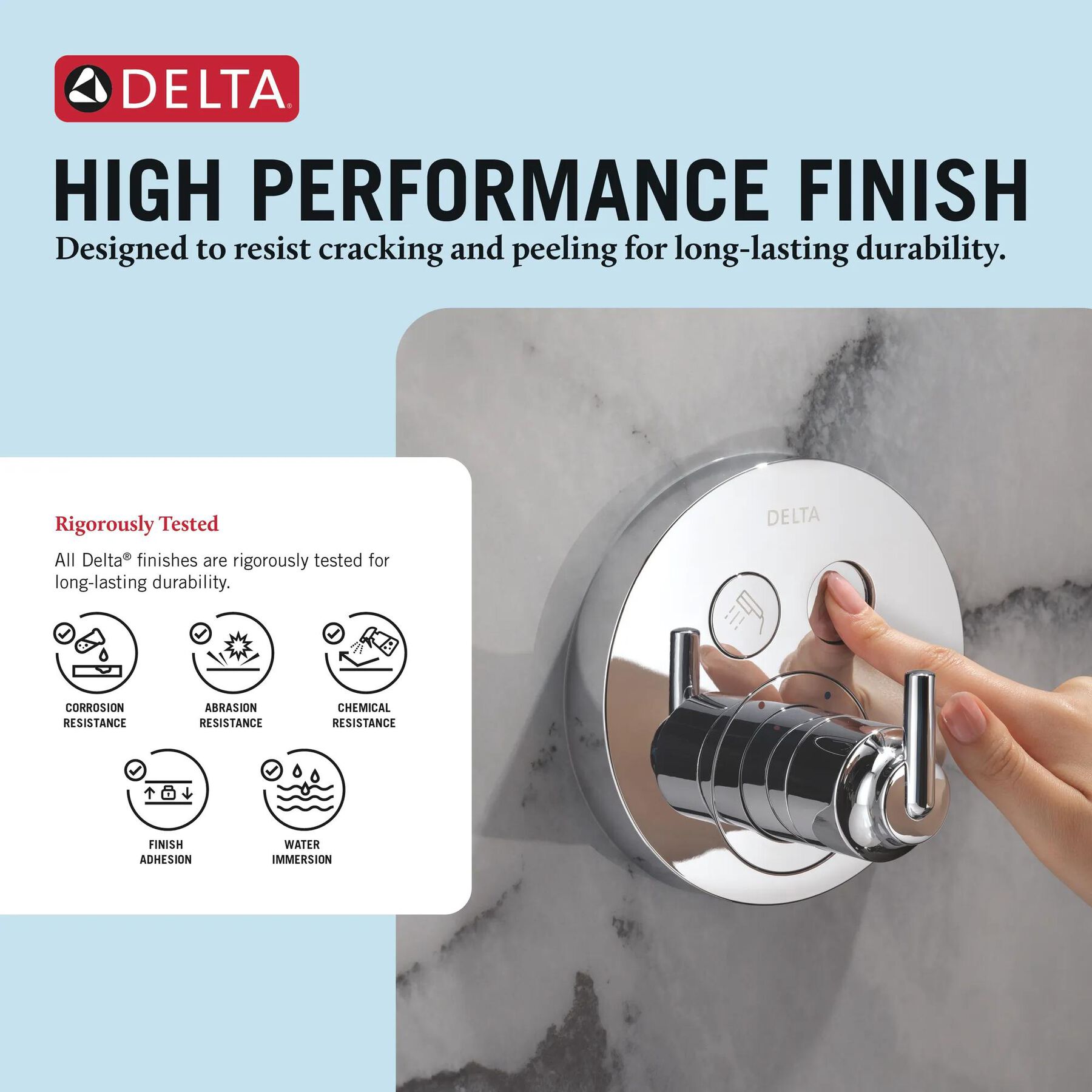 Round Contemporary Push-Button Shower