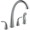 Two Handle Widespread Kitchen Faucet with Spray