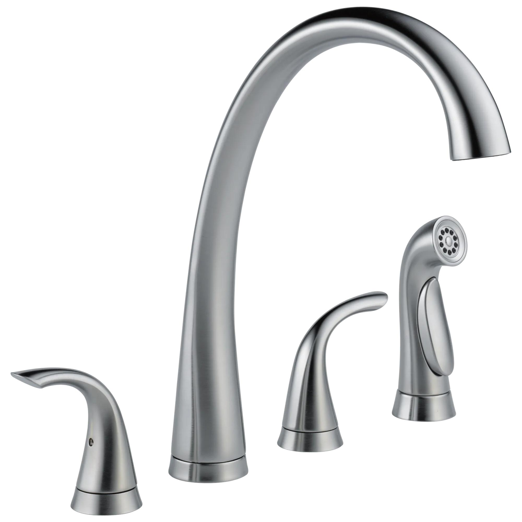 Two Handle Widespread Kitchen Faucet with Spray