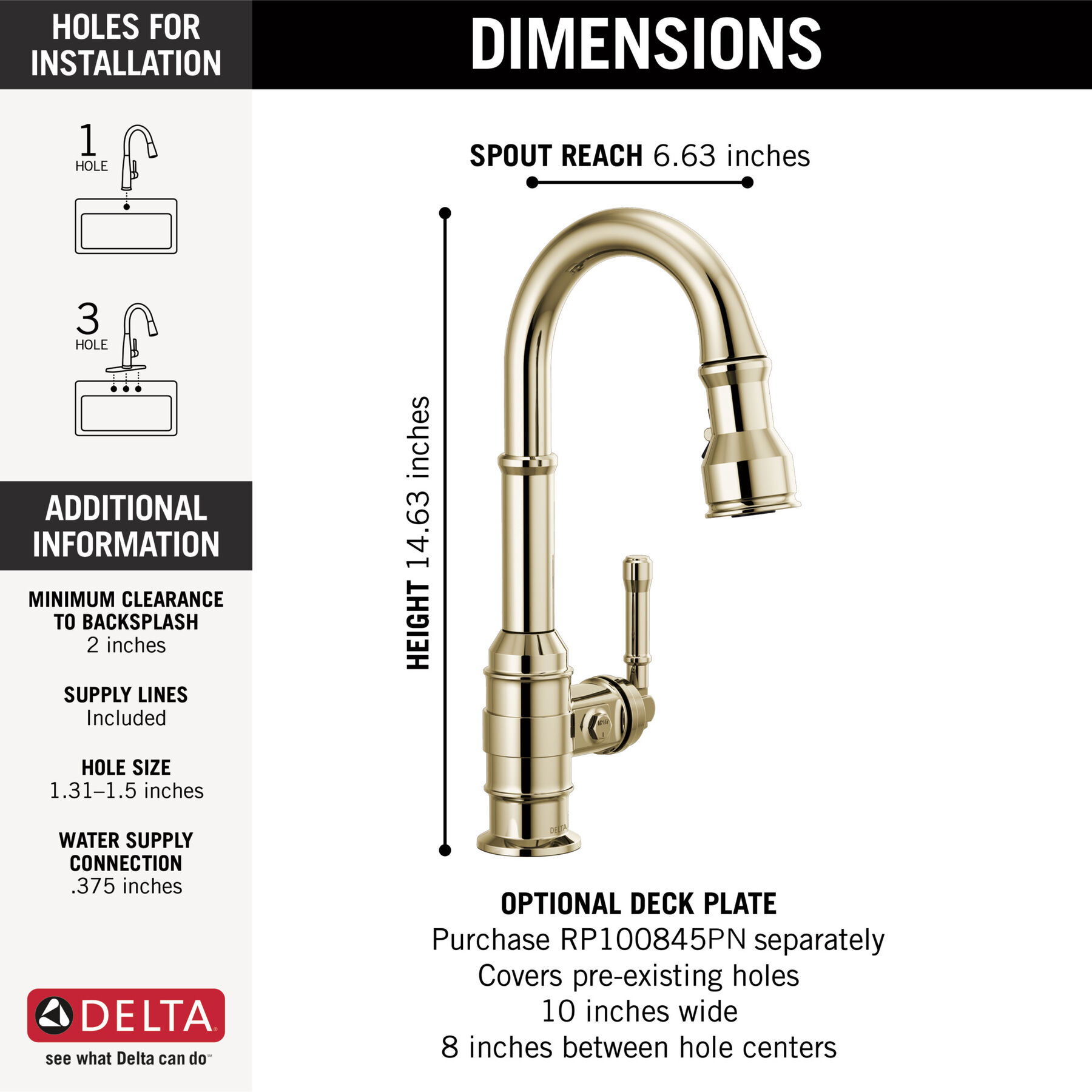 Single Handle Pull-Down Bar / Prep Faucet