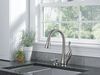 Single Handle Pull-Down Kitchen Faucet with Soap Dispenser