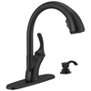 Single Handle Pull-Out Kitchen Faucet with Soap Dispenser and ShieldSpray &reg; Technology