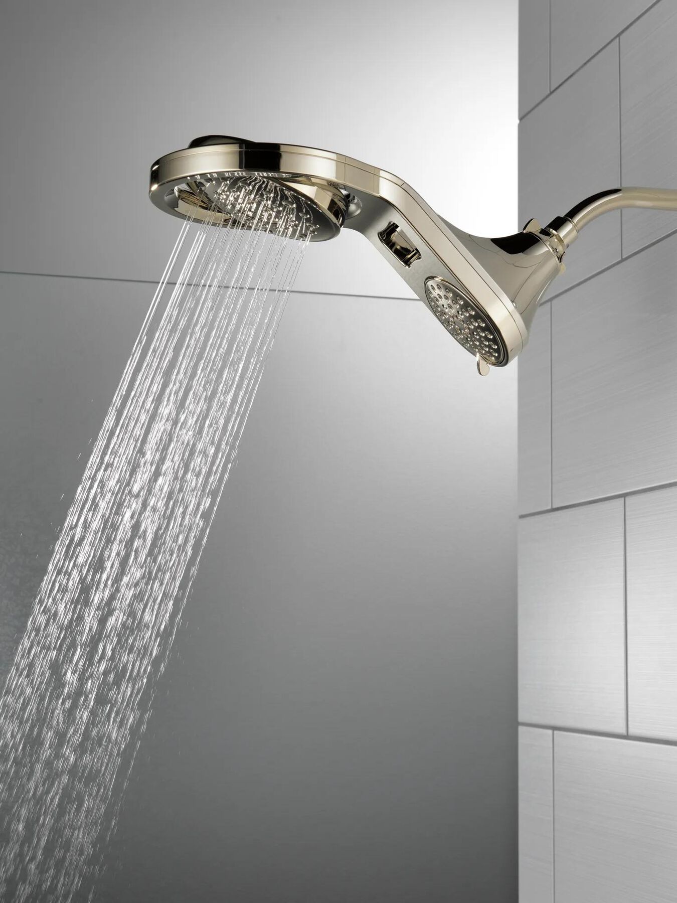 HydroRain&reg; 5-Setting Two-in-One Shower Head