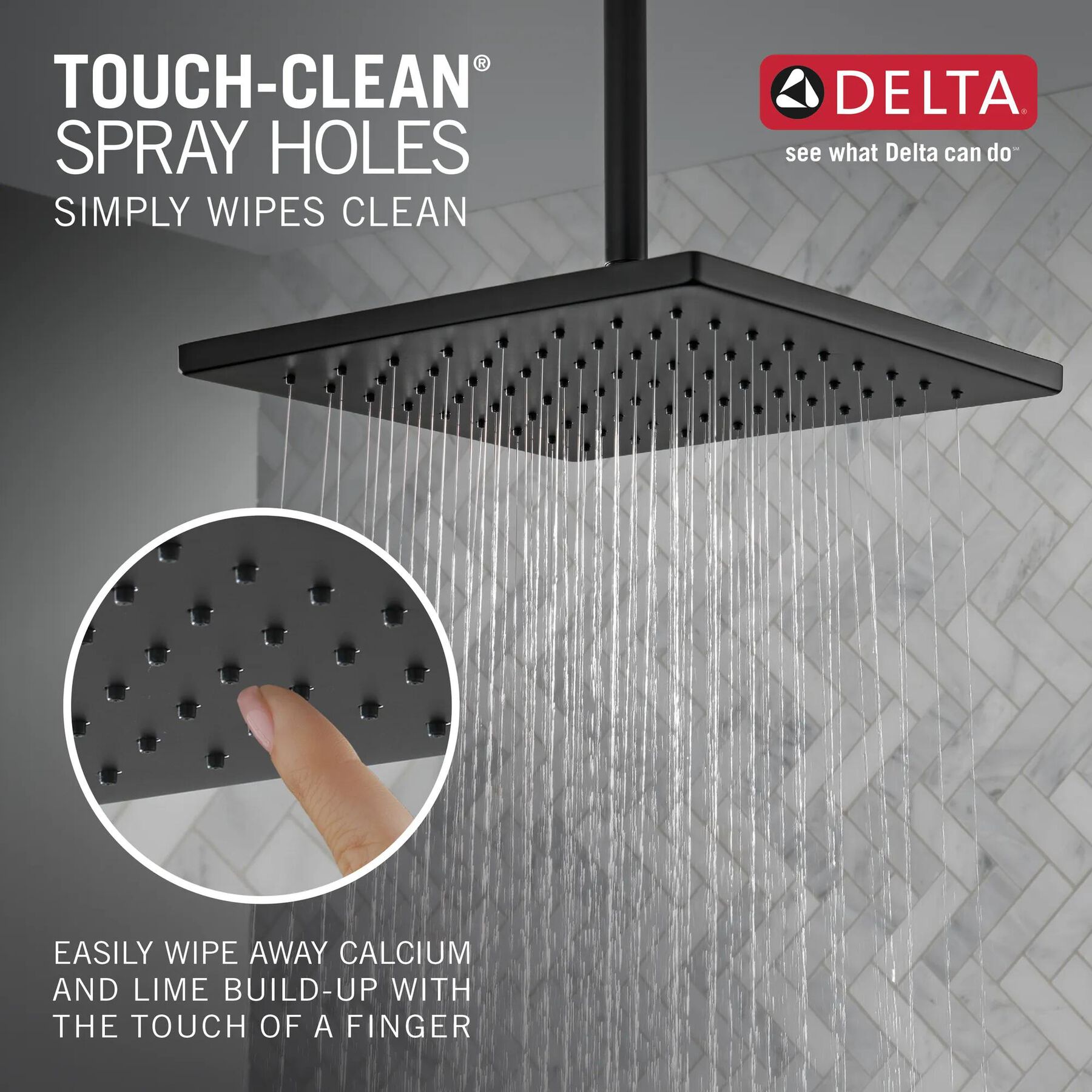 Single-Setting Metal Raincan Shower Head